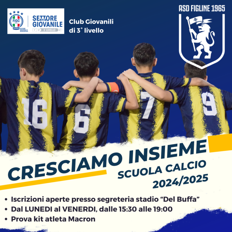 Iscrizioni Scuola Calcio Figline 24/25