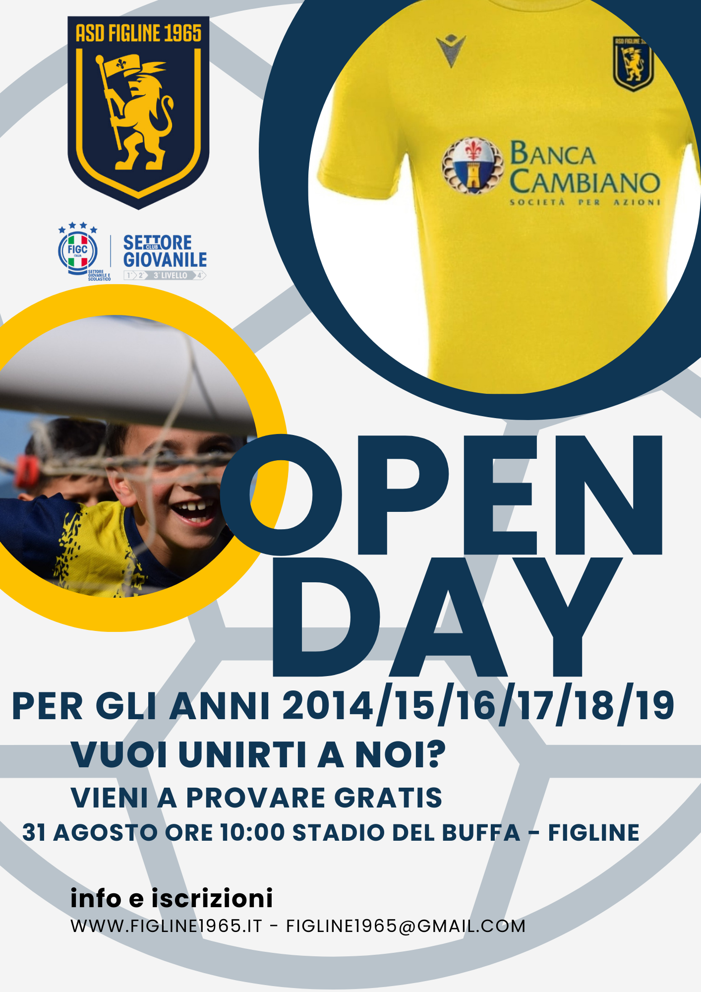 Open Day Figline scuola calcio